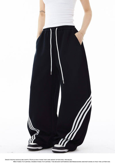 Pantalones de Chándal Cortos Retro a Rayas con Bloques de Color para Mujer - Image 20