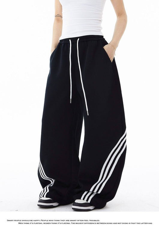 Pantalones de Chándal Cortos Retro a Rayas con Bloques de Color para Mujer - Image 20