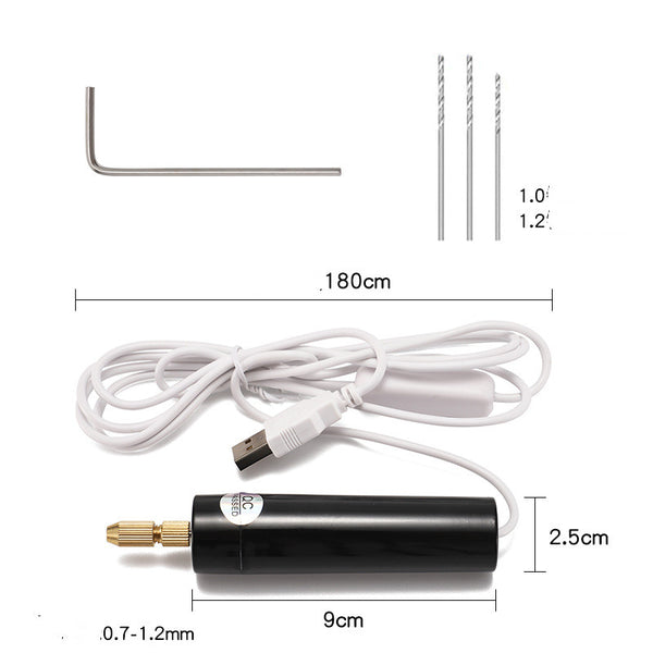 Bolígrafo Taladro Eléctrico Mini con Resina Epóxica DIY - Image 5