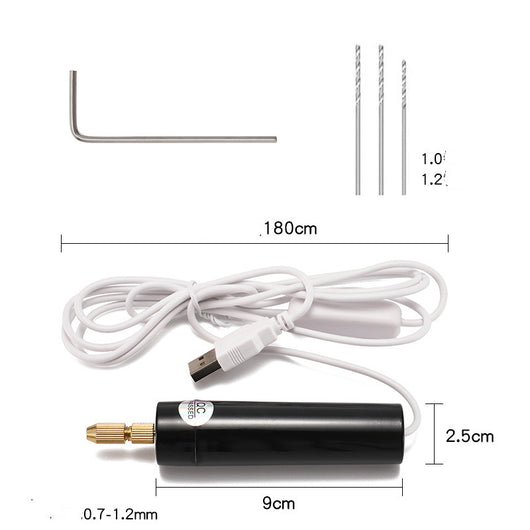 Bolígrafo Taladro Eléctrico Mini con Resina Epóxica DIY - Image 5