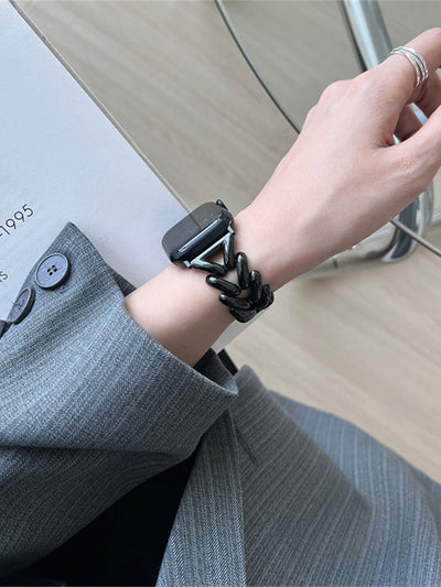 Correa Metálica de Cadena Denim para Apple Watch 1 a 8 - Image 9
