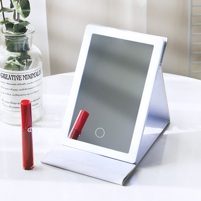 Espejo de Maquillaje Portátil con Luz LED Plegable - Image 13