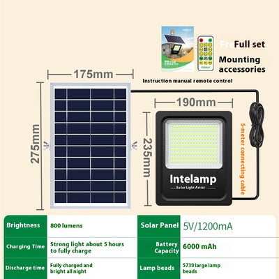 Lámpara Solar LED Impermeable para Patio y Jardín - Image 7