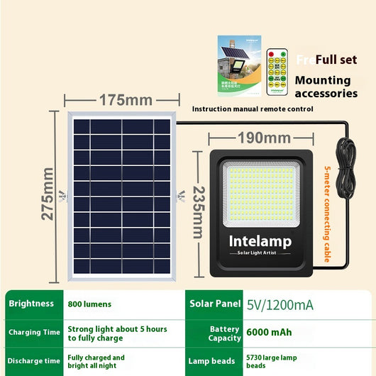 Lámpara Solar LED Impermeable para Patio y Jardín - Image 7