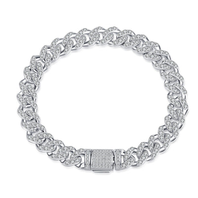 Pulsera de Eslabones Cubanos con Moissanita - Image 6