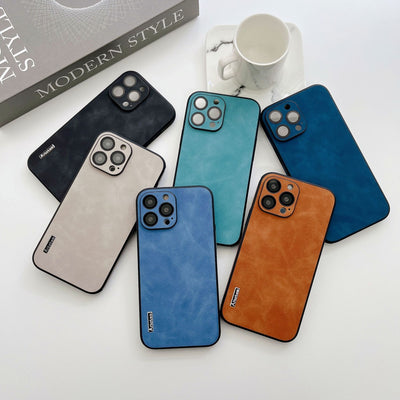 Funda para Teléfono con Piel de Oveja y Cristal Templado