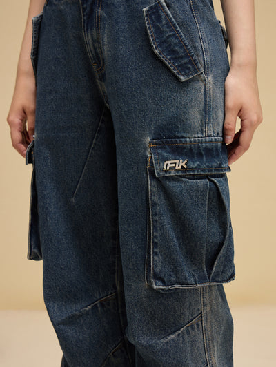 Overol Denim Ancho Estilo Industrial - Image 5