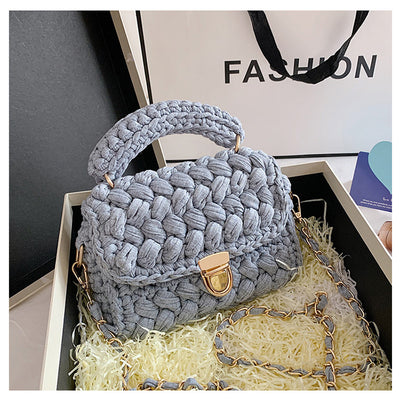 Bolsa Mensajera Tejida a Mano - Diseño Artesanal Crochet - Image 6