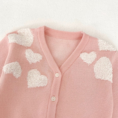 Suéter Abrigo para Bebé Niña con Bordado Love - Image 16