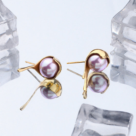 Aretes de Plata Pura con Estilo Contemporáneo