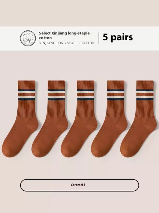 Calcetines Deportivos de Algodón Puro para Hombre - Talla Grande, Transpirables y Cómodos - Image 14
