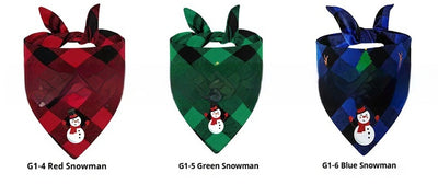 Pañuelo Triangular Navideño para Mascotas a Cuadros - Image 15