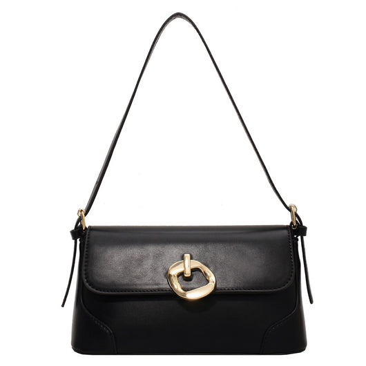 Bolso Cuadrado Pequeño con Cierre de Metal y Asa de Hombro - Image 3