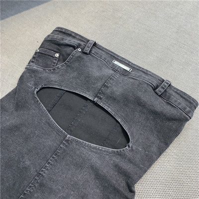 Falda Tubo Hueca Denim Gris Negro - Vestido Tirante Mujer Verano - Image 3