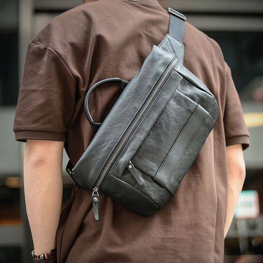 Bolso Bandolera de Cuero Premium para Hombre - Image 8