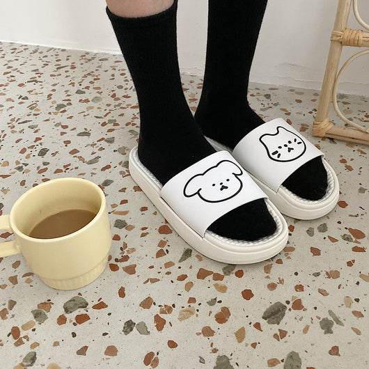 Sandalias y Pantuflas Casuales para Mujer con Suela Gruesa y Acolchada - Image 2