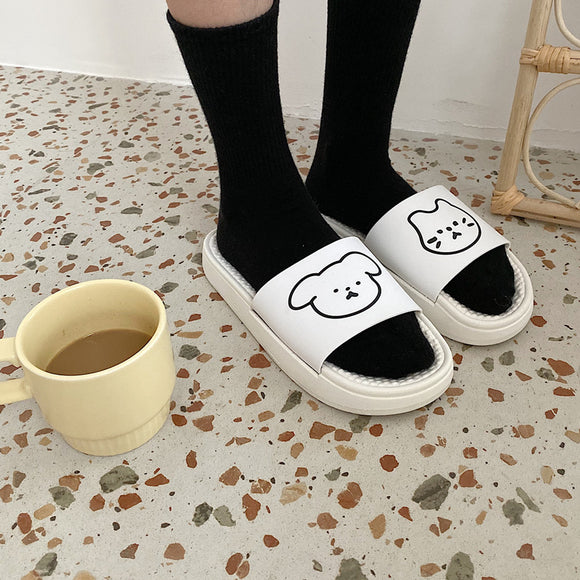 Sandalias y Pantuflas Casuales para Mujer con Suela Gruesa y Acolchada