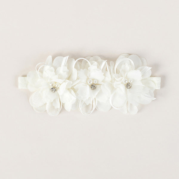 Diadema Infantil Estilo Coreano con Flores y Encaje - Image 6