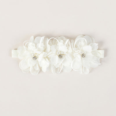 Diadema Infantil Estilo Coreano con Flores y Encaje - Image 6