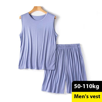 Shorts Chaleco Modal Hombre Verano Suelto Talla Grande sin Mangas - Image 3