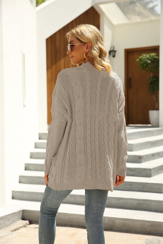 Cardigan Retorcido Talla Grande para Mujer - Image 3