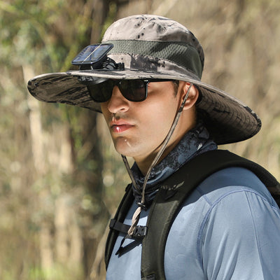 Gorro Ventilador Solar con Ala Ancha Recargable - Image 4