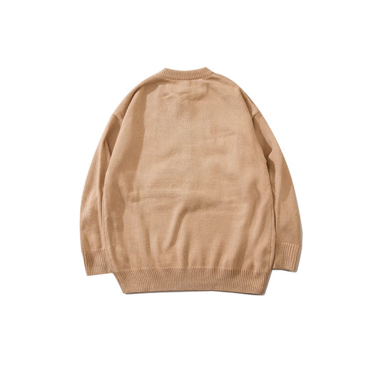 Suéter de Cuello Redondo con Diseño Cartoon Urbano para Hombre - Image 3