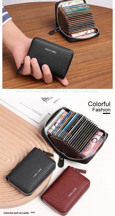 Cartera Minimalista de Cuero para Mujer - Organizador Compacto - Image 35