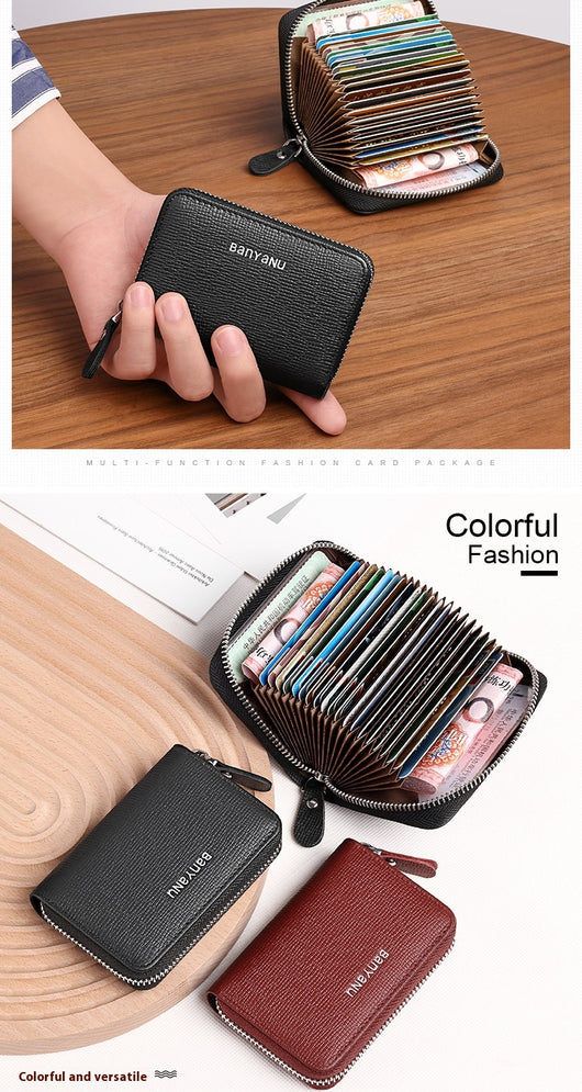 Cartera Minimalista de Cuero para Mujer - Organizador Compacto - Image 35