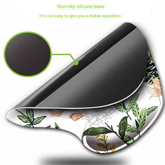 Set Completo Muñequera Ergonómica, Tapete para Teclado y Mouse con Diseño Floral - Image 4