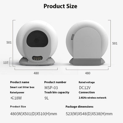 Arenero Inteligente Automático para Gatos con Desodorante - Image 6