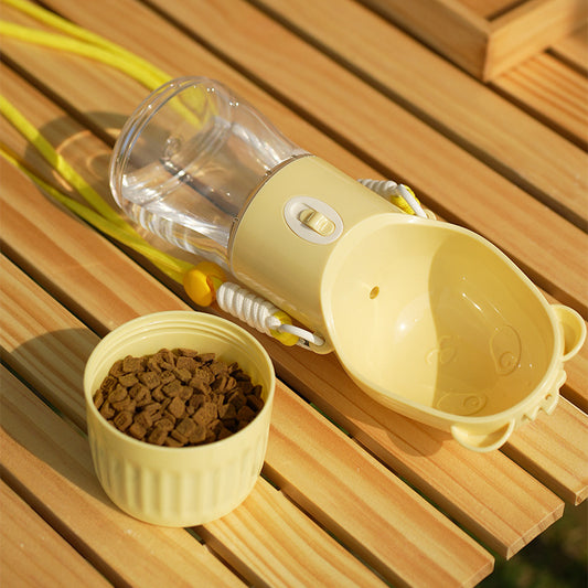 Botella de Agua Portátil 2 en 1 para Perros y Gatos con Comedero Integrado - Image 2