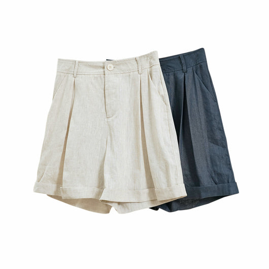 Pantalones Cortos Anchos y Sueltos con Efecto Reductor para Mujer - Image 6