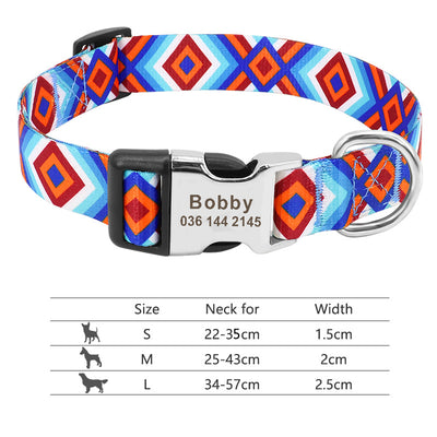 Collar Ajustable para Perros y Gatos con Placa de Identificación Personalizada - Image 93
