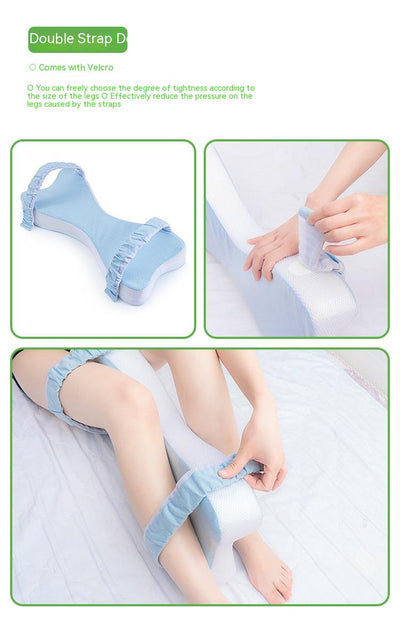 Almohada Ergonómica Dual para Rodilla y Piernas - Espuma Viscoelástica para Embarazo y Descanso Lateral - Image 12