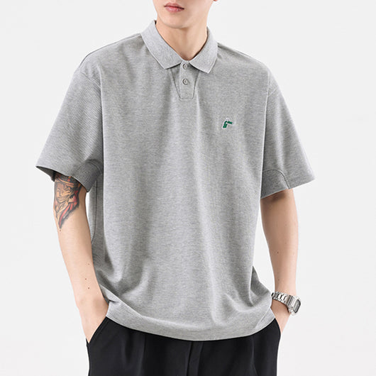 Polo Ejecutivo de Verano con Bordado Elegante para Hombre - Image 2