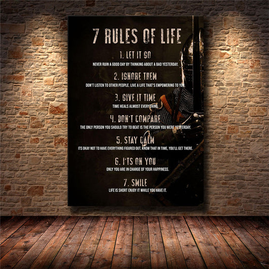 Póster Canvas Inspiracional Impreso en HD para Decoración del Hogar