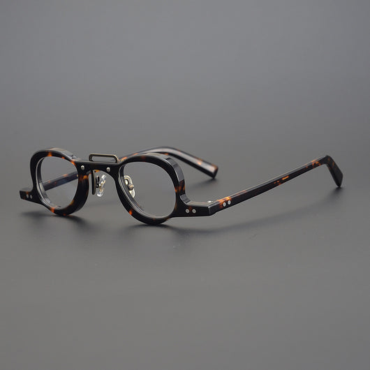 Gafas de Montura Redonda Pequeña Artesanal para Miopía - Image 4