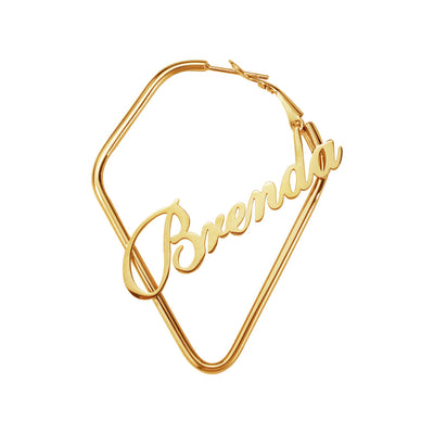 Aretes Cuadrados Irregulares Brenda para Mujer - Image 8