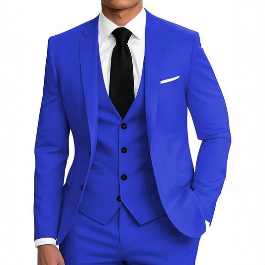 Traje de Negocios Tres Piezas con Botones Dobles para Hombre