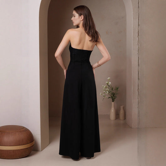 Jumpsuit Halter Colorblock para Mujer - Diseño Francés Elegante - Image 2