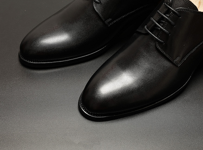 Zapatos de Cuero para Hombre con Aumento de Altura y Punta Suave - Image 7