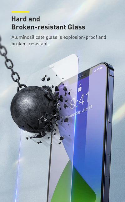 Protector de Pantalla Anti Luz Azul 0.3mm Cristal Templado para iPhone 5.4" - Image 12