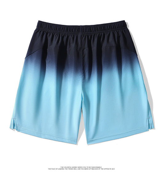 Pantalones Cortos Deportivos Ice Silk Degradado para Hombre - Ideales para Playa y Verano - Image 21