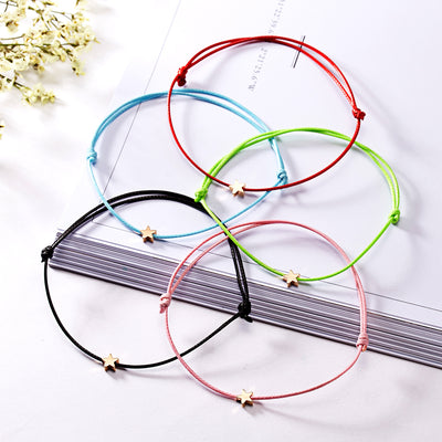 Pulsera Ajustable con Estrella de Cinco Puntas Tejida - Image 23