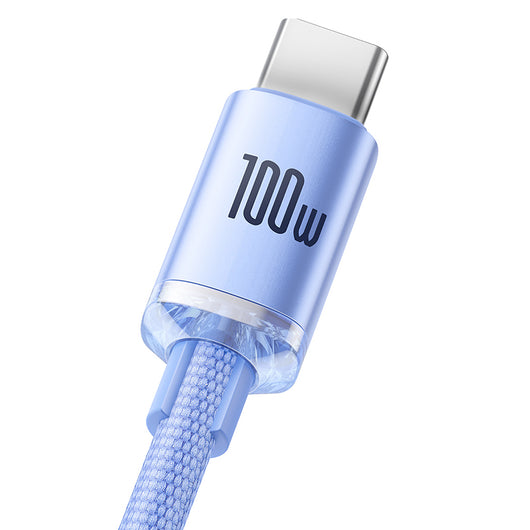 Cable USB-C de Carga Rápida 100W Crystal Shine - Transferencia de Datos - Image 11