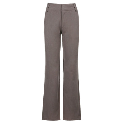 Pantalones Casuales Acampanados Cintura Baja para Mujer - Image 8