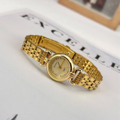 Reloj Dorado para Mujer Estilo Vintage con Pulsera de Acero - Image 3