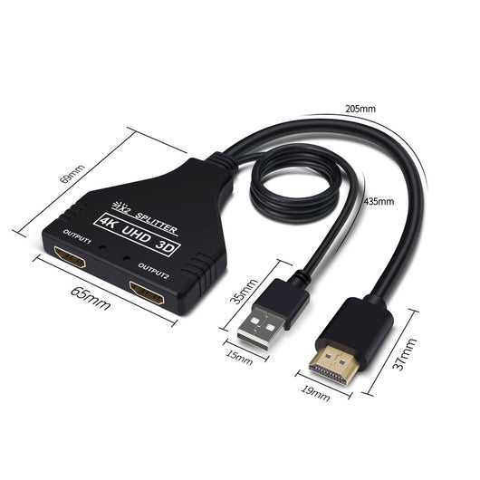 Divisor HDMI 1x2 con Alimentación USB - Image 3