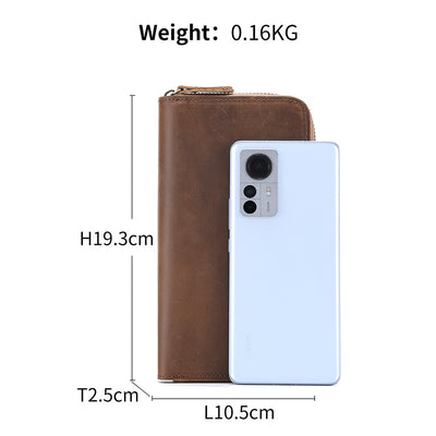 Billetera Larga de Cuero Genuino para Hombre con Bloqueo RFID - Image 8
